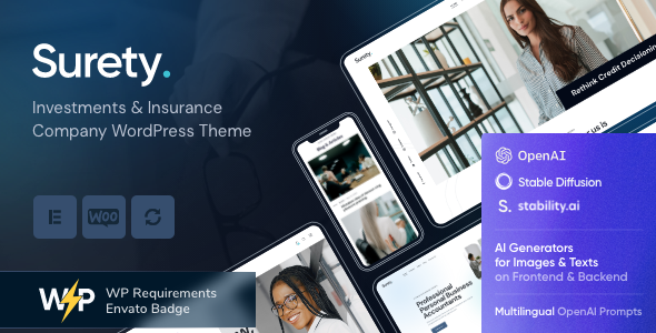 Surety - Accountanting, Bookkeeping & Finance WordPress Theme
