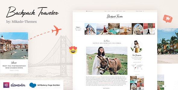 Backpack Traveler - Modern Travel Blog WordPress Theme