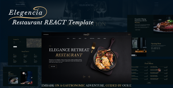 Elegencia - Royale Restaurant ReactJS Template