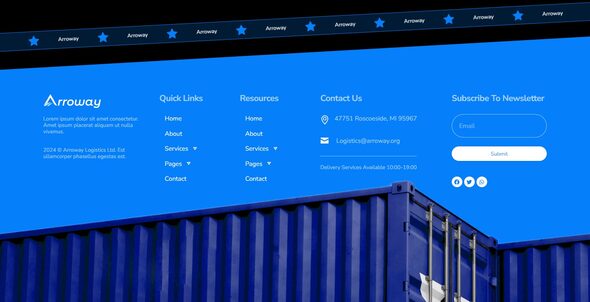 Arroway - Logistics & Transport Elementor Template Kit