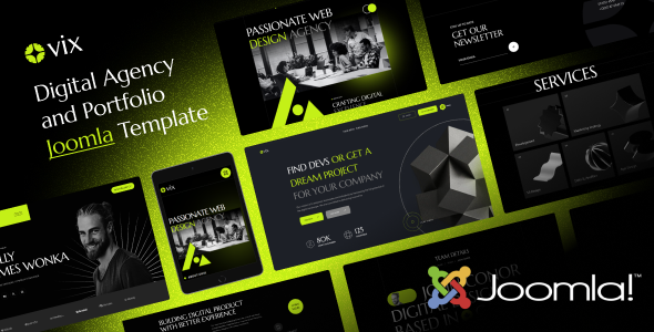 Ovix - Digital Agency & Creative Portfolio Joomla 6 Template