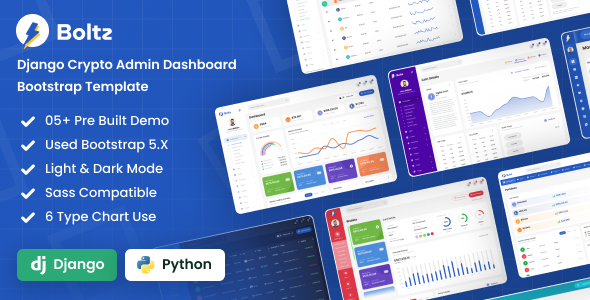 Boltz - Django Crypto Admin Dashboard Template