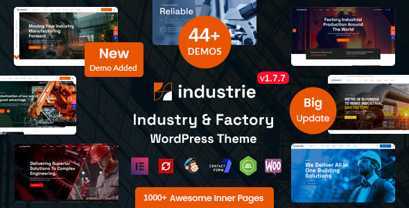 Industrie - Factory & Industry WordPress Theme