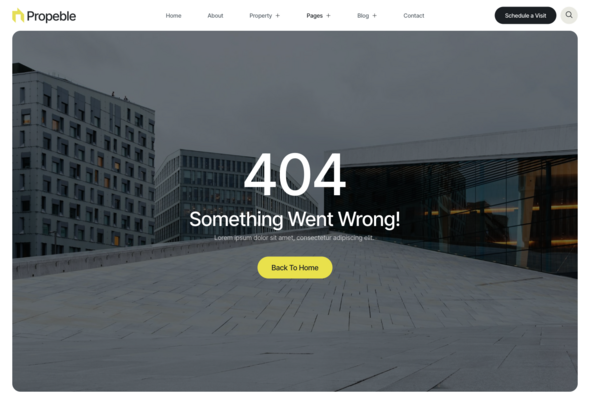 Propeble - Apartment & Property Elementor Template Kit