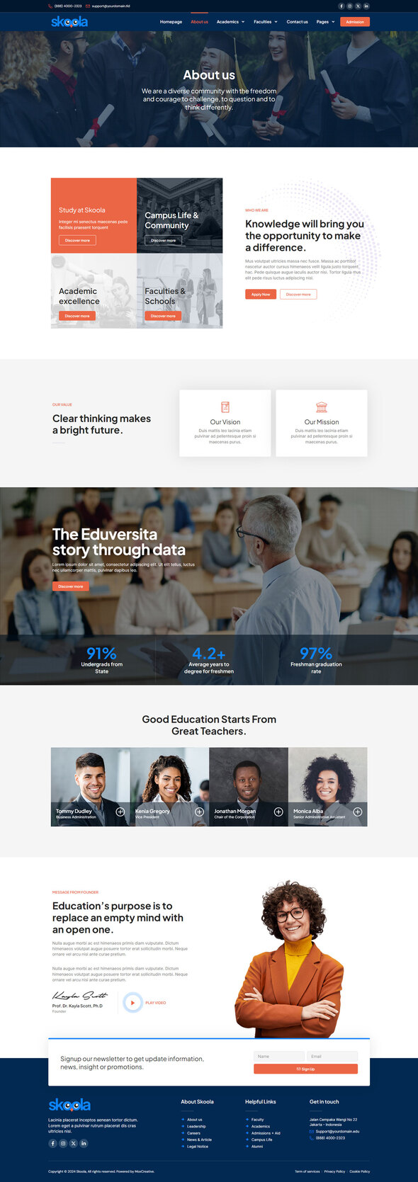 Skoola - University & School Elementor Pro Template Kit