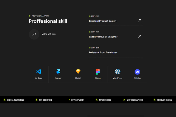 Zoxfolio - Personal Portfolio Elementor Template Kit