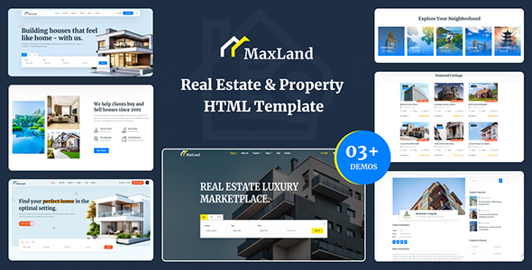 MaxLand - Real Estate & Property Listing HTML Template