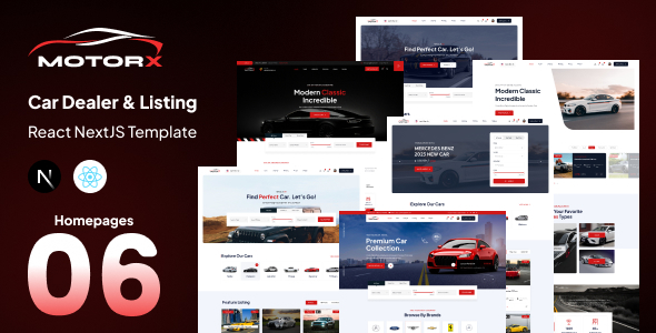 Motorx - Car Dealer & Listing React NextJS Template