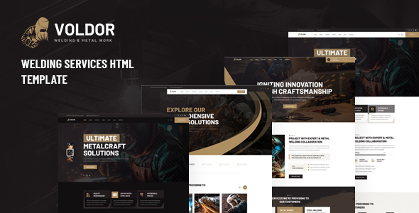 Voldor - Welding & Metal Work HTML Template