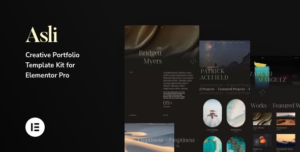 Asli – Creative Portfolio Elementor Pro Template Kit