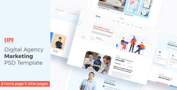 Expo - Digital Agency PSD Template