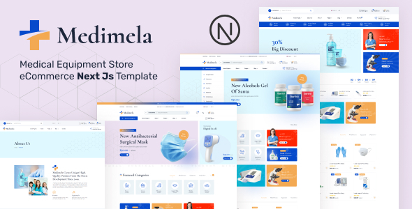 Medimela - Medical Equipment Store eCommerce NextJS Template