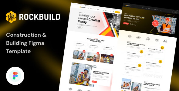 Rockbuild - Construction & Building Figma Template