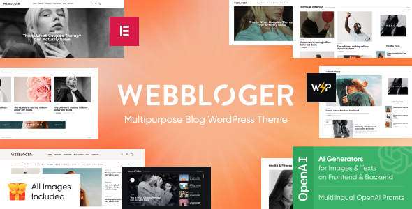 Webbloger - Blog & Online Magazine WordPress Theme