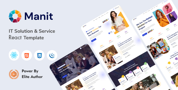 Manit - IT Solutions & Technology React Template listing image