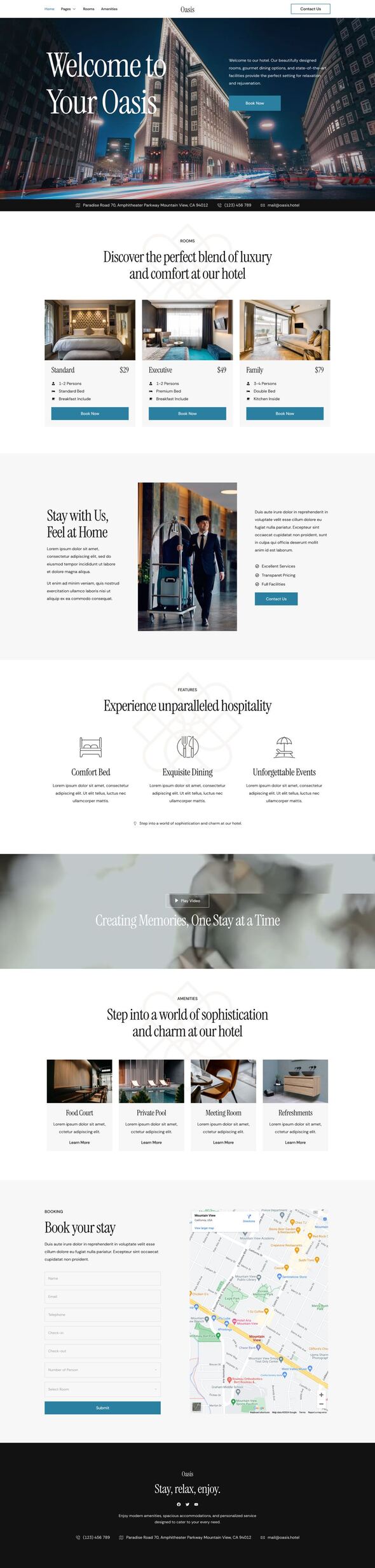 Oasis - Hotel & Resort Elementor Template Kit listing image