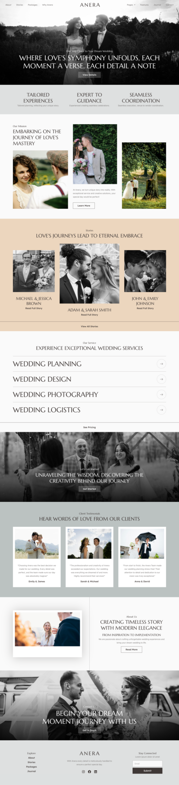 Anera - Wedding Organizer Elementor Template Kit