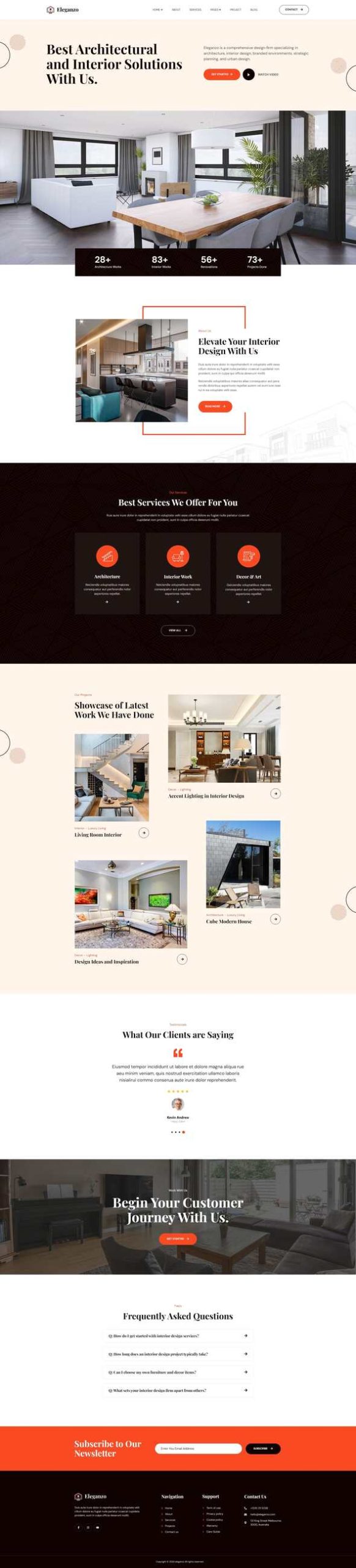 Eleganzo - Interior & Architecture Elementor Template Kit