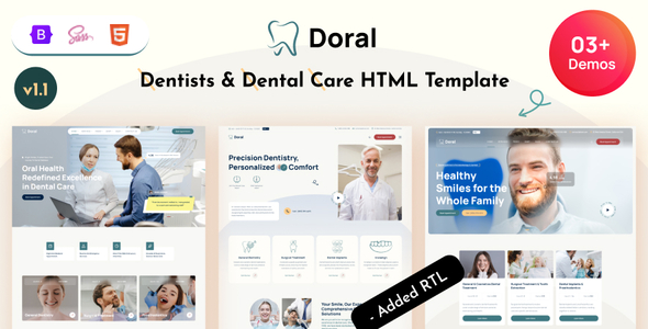Doral - Dentist & Dental Care Bootstrap 5 Template