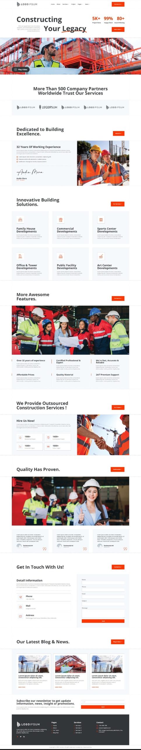 Runtuh - Construction & Industry Elementor Pro Template Kit