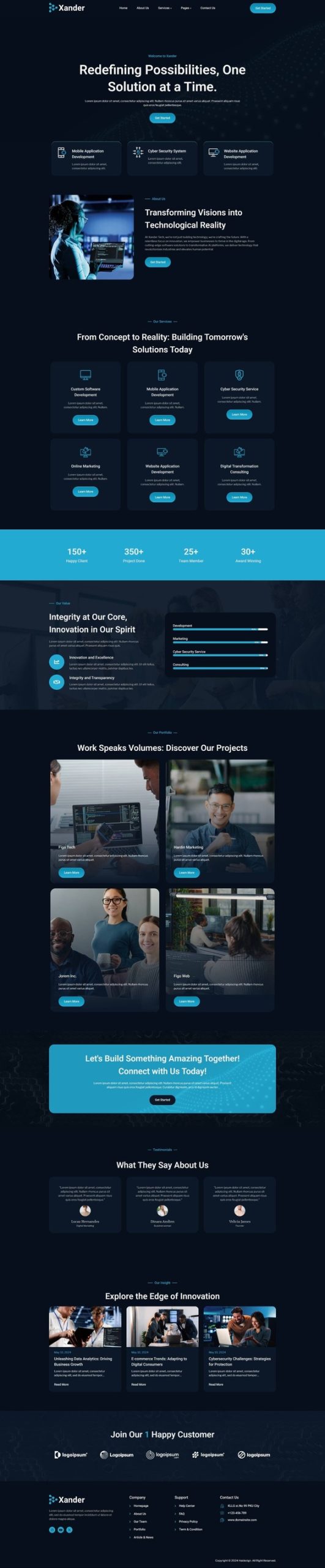 Xander - Tech Company Elementor Template Kit