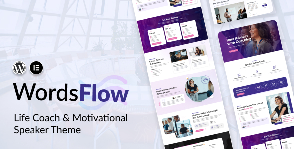 Wordsflow - Life Coach & Motivational Speaker Theme listing image