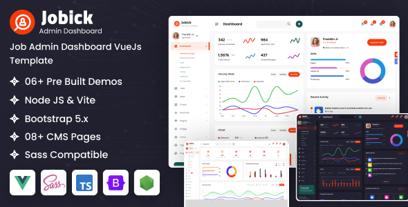 Jobick - VueJs Job Admin Dashboard Template