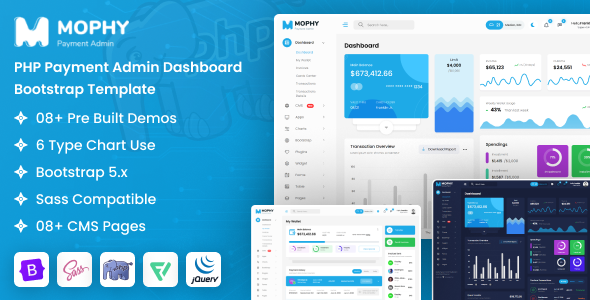 Mophy - PHP Payment Admin Dashboard Bootstrap Template