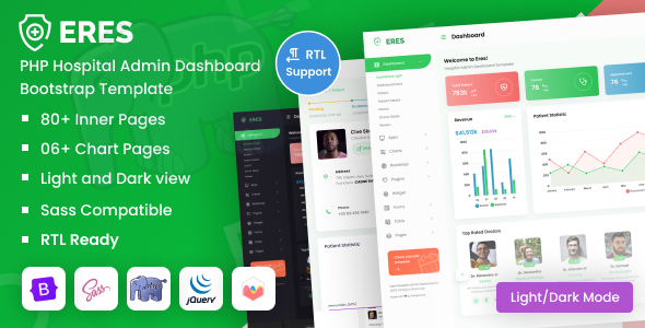 ERES - PHP Hospital Admin Dashboard Bootstrap Template