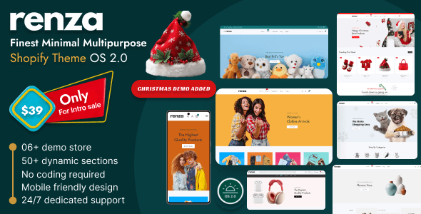 Renza – Multipurpose Shopify 2.0 Theme | All-in-One Modern Retail Store