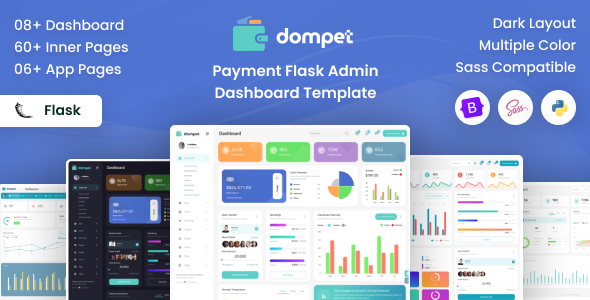Dompet - Payment Flask Admin Dashboard Template