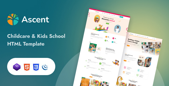 Ascent - Childcare & Kids Education HTML Template