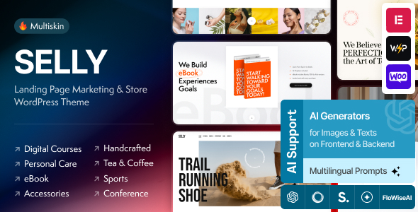 Selly - Promo Sales Landing Page  WordPress Theme