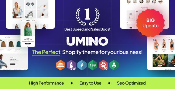 Umino - Multipurpose Shopify Themes OS 2.0 - RTL Support listing image