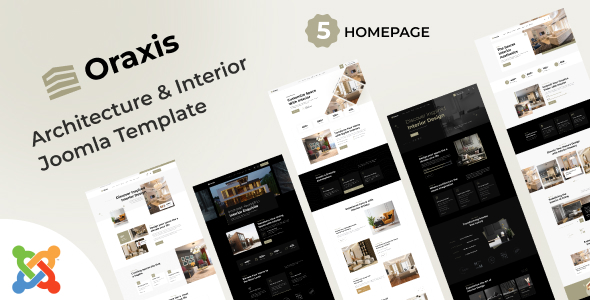 Oraxis - Architecture & Interior Joomla 6 Template listing image