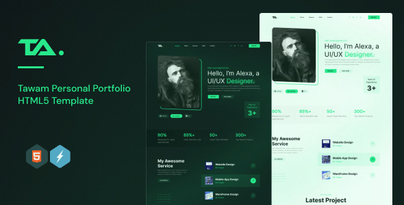 Tawam - Personal Portfolio HTML Template