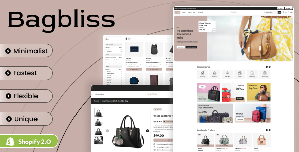 Product preview supplied for Bagbliss - Trendy Handbags Store Shopify OS 2.0