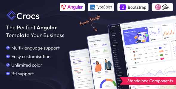 Crocs – Angular 22 Admin Dashboard