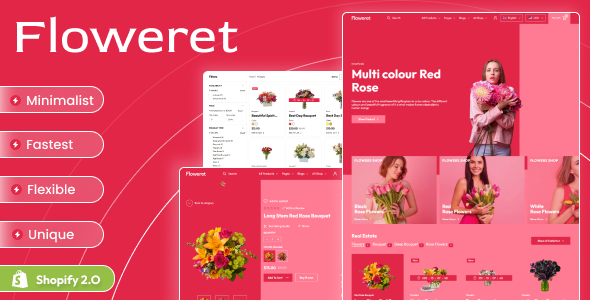 Floweret - Flower Shop & Florist Shopify Theme OS 2.0