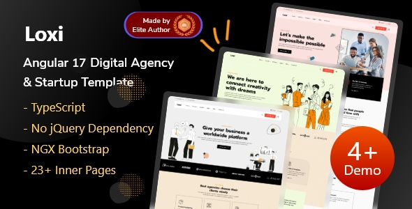 Loxi - Angular 17+ Creative Responsive Agency Template