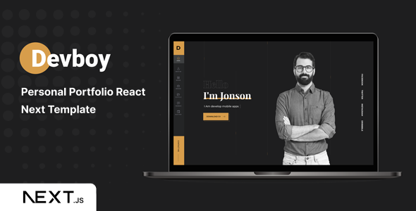 Devboy – Personal Portfolio React NextJS Template