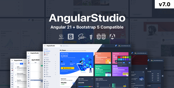 Studio - Angular 21 + HTML Admin Template