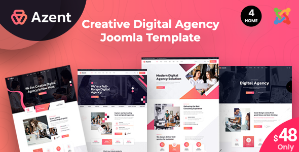 Azent - Creative Digital Agency Joomla 6 Template