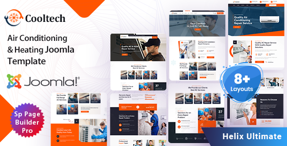 Cooltech - Air Conditioning & Heating Joomla 6 Template