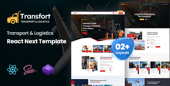 Transfort - Transport & Logistics React NextJs Template