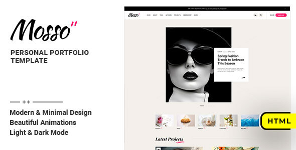 Mosso - Personal Portfolio HTML Template