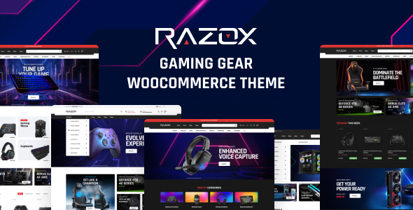 Product preview supplied for Razox - Gaming Gear WooCommerce Theme