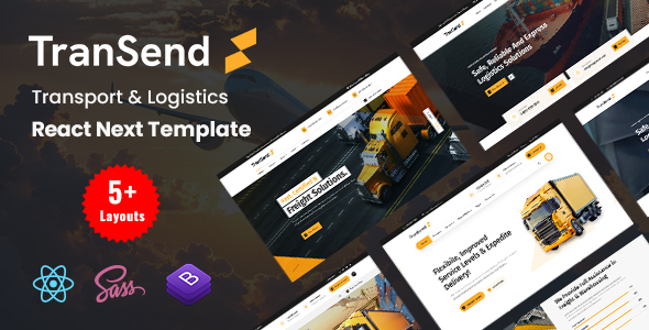 TranSend - Transport & Logistics React NextJs Template