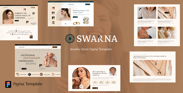 Swarna - Jewelry Store Website Figma Template