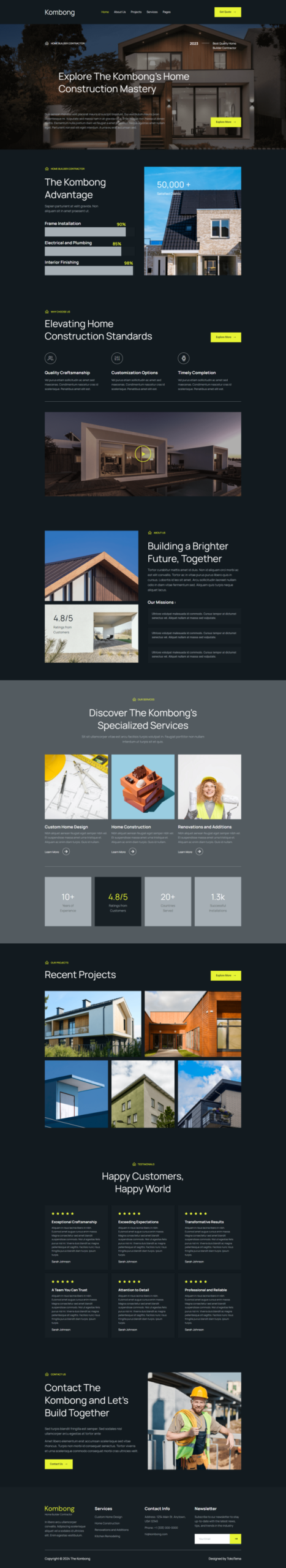 Kombong - Modern Real Estate Agent Elementor Template Kit